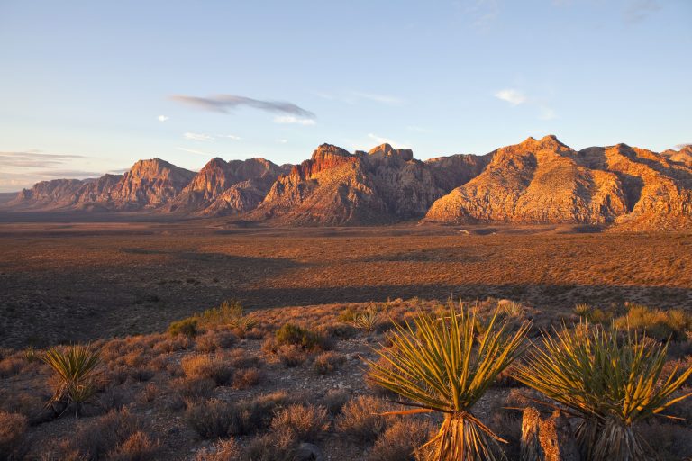 a-view-of-mountains-at-dawn-in-desert