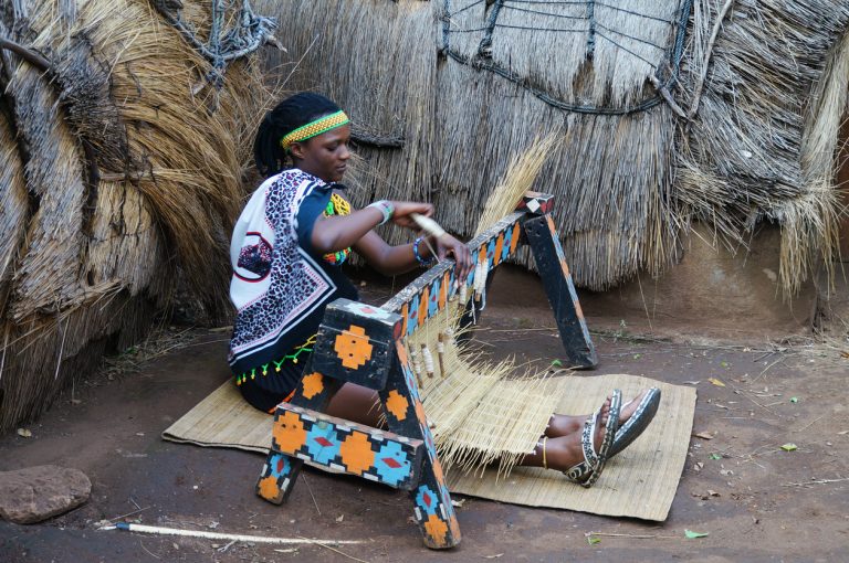 african-zulu-woman-wearing-traditional-handmade-costume-weave-straw-carpet