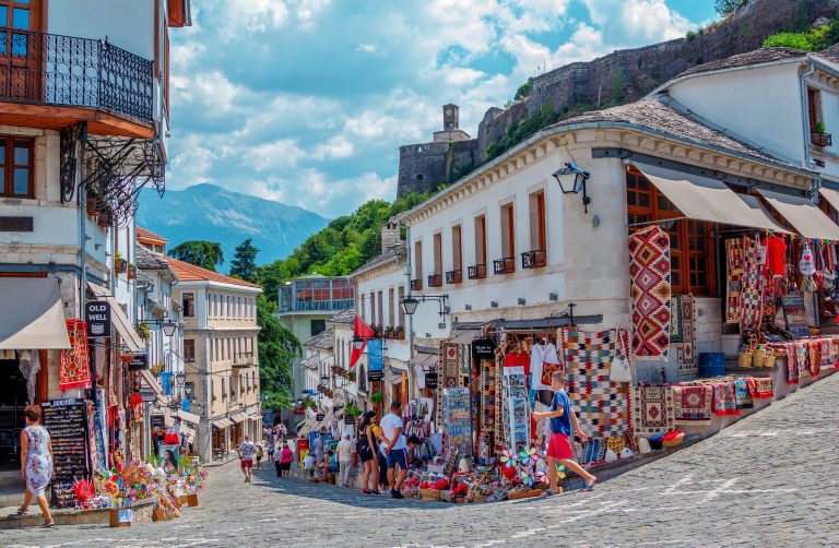 summer-cityscape-of-gjirokaster-town-albania